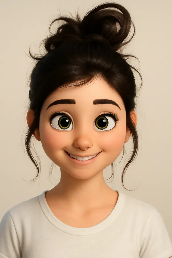 AI transformed image - Pixar 3D Art Style